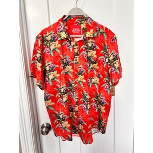NWT Brist‎ Men's Angry Orchard Hard Cider Button-Up Shirt Multicolor Size XL